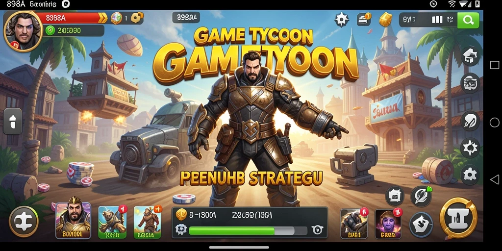 Tampilan gameplay Tycoon yang menarik dan dinamis.