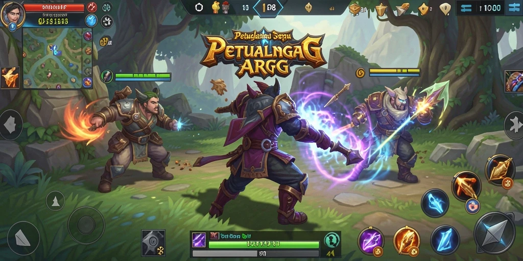 Menampilkan aksi seru dalam gameplay ARPG FO8.