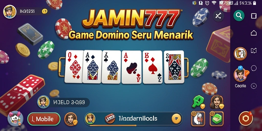 Tampilan gameplay domino yang seru di JAMIN777.