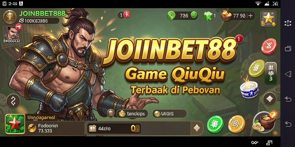 Screenshot utama JOINBET88 menampilkan gameplay QiuQiu yang seru.
