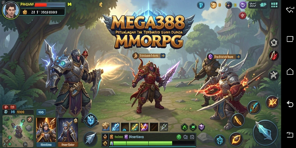Gameplay menakjubkan di dunia MEGA388 MMORPG.