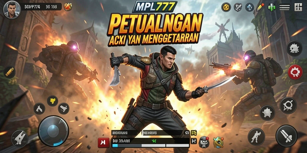 Gameplay aksi intens dan menegangkan dalam MPL777.