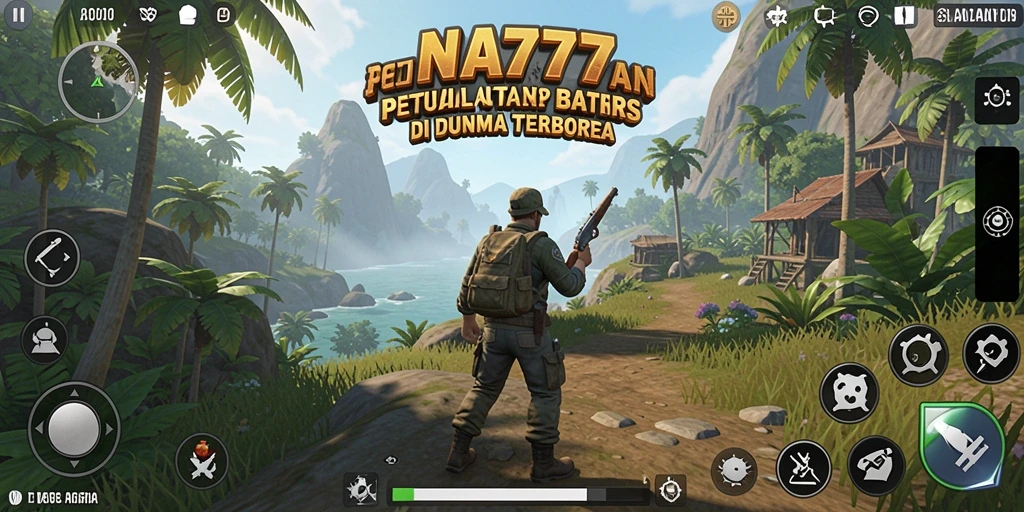 Tangkapan layar gameplay NA777 di dunia terbuka yang luas dan dinamis.