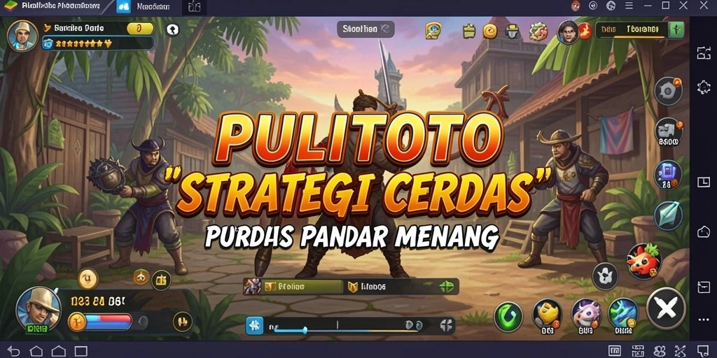 Screenshot PULITOTO menampilkan momen gameplay yang intens dan strategis.