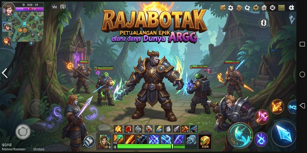 Screenshot menarik dari gameplay ARPG di RAJABOTAK.
