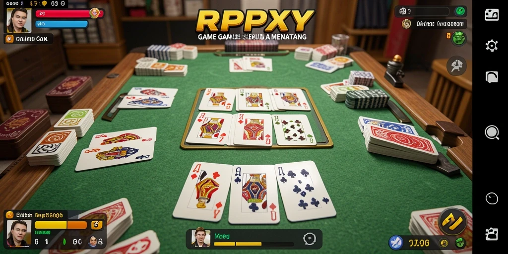 Tampilan gameplay RPYYY yang seru dan penuh strategi Gaple.