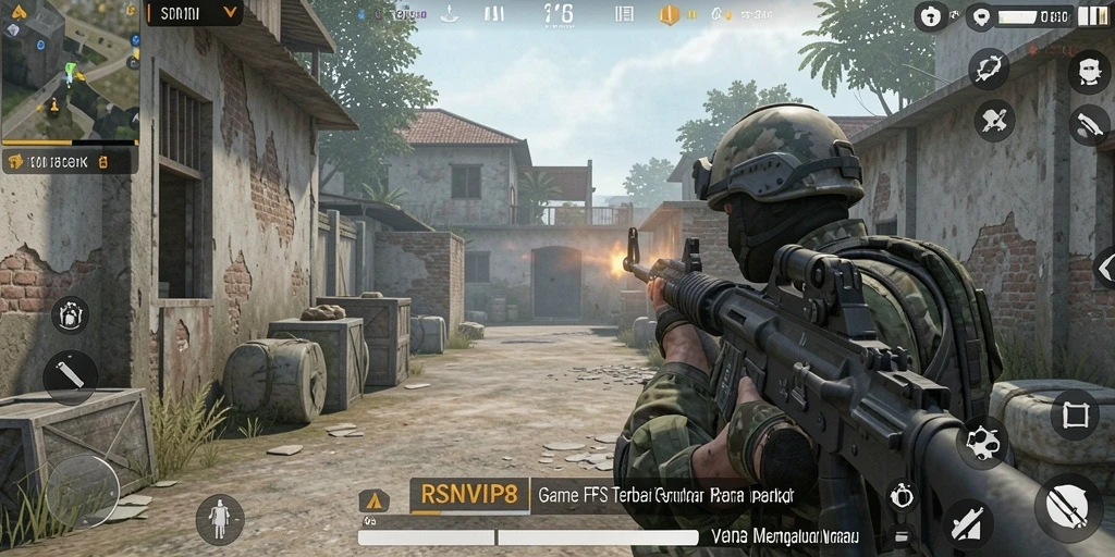 Tampilan layar gameplay RSNVIP8 yang menegangkan dan penuh aksi.