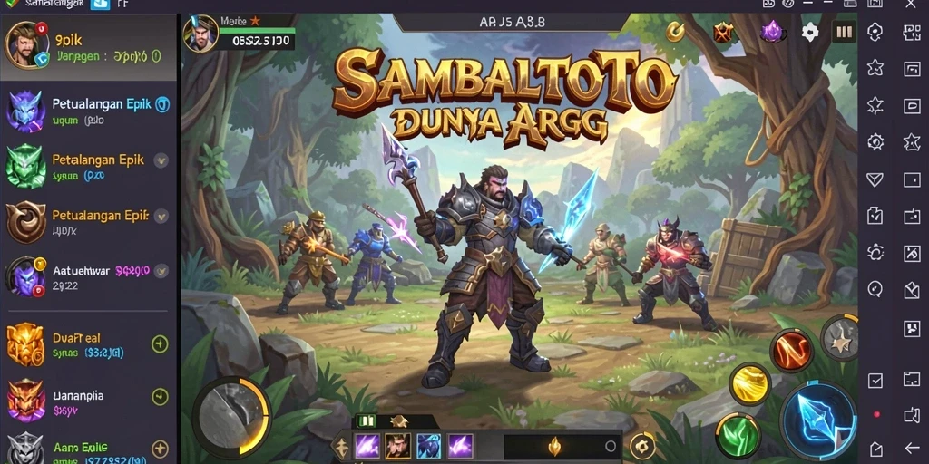 Tampilan menakjubkan dari gameplay ARPG di SAMBALTOTO.