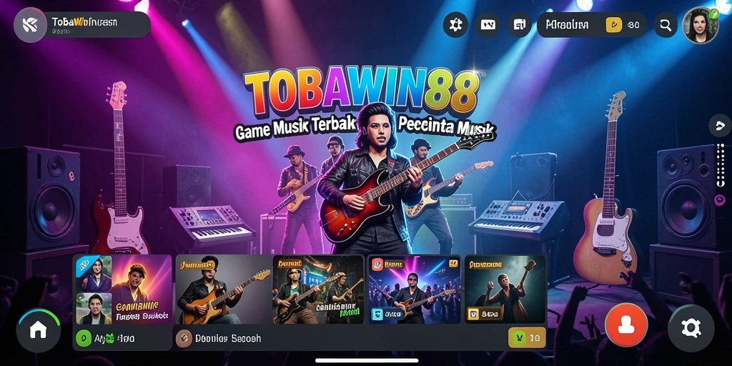 Screenshot gameplay TOBAWIN88 yang menunjukkan fitur karaoke.