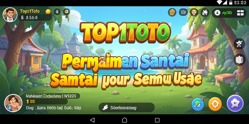 Screenshot gameplay TOP1TOTO yang seru dan colorful.