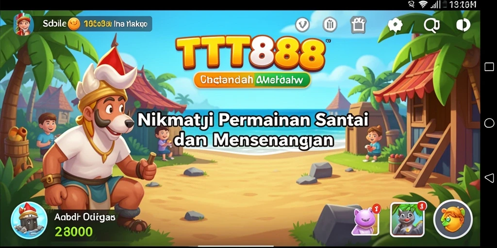 Tampilan gameplay TTT888 yang menarik dan penuh warna.