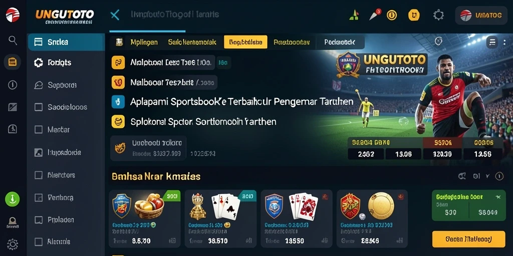 Tampilan dari gameplay Sportsbook yang menarik dan interaktif.
