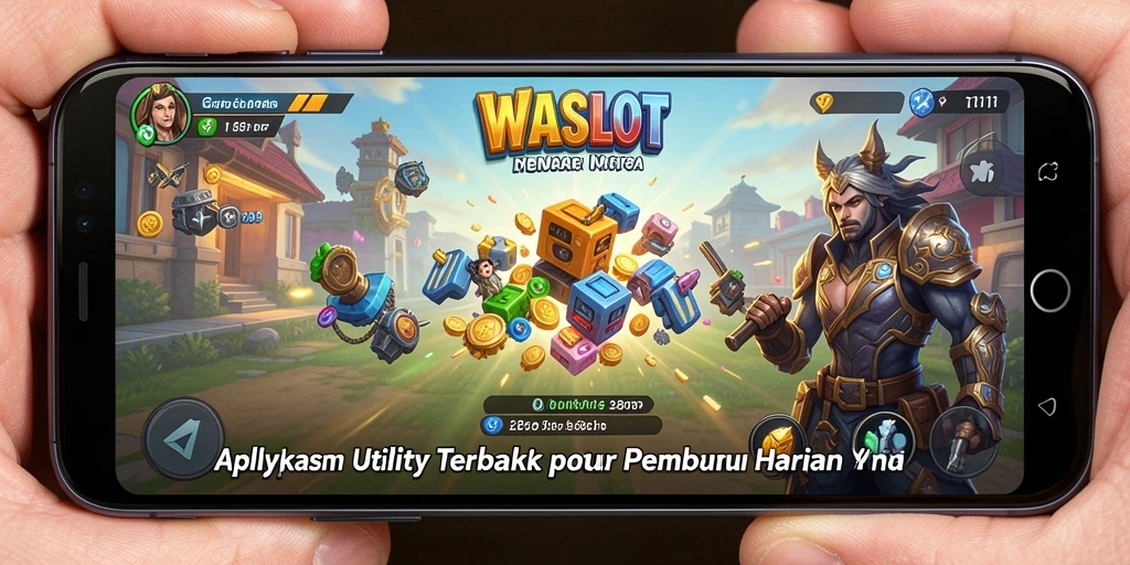 Tampilan aplikasi WASLOT dengan fitur-fitur Utility yang menarik.
