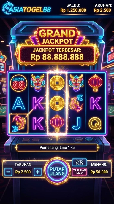 Tampilan antarmuka asiatogel88 yang modern dan intuitif.